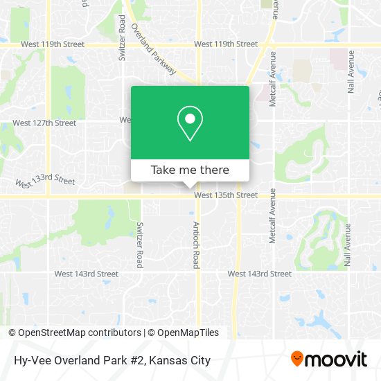 Hy-Vee Overland Park #2 map