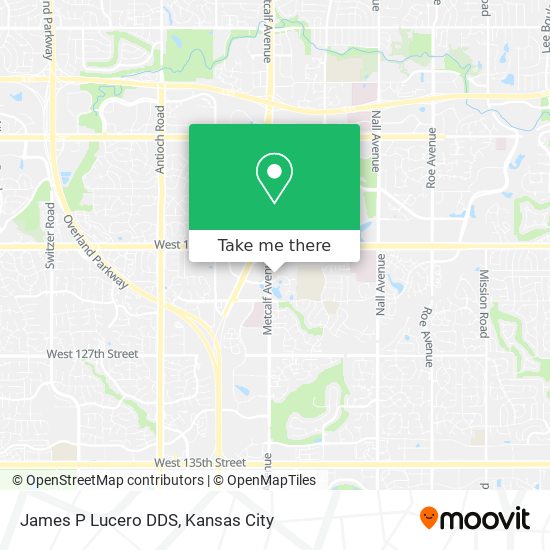 James P Lucero DDS map