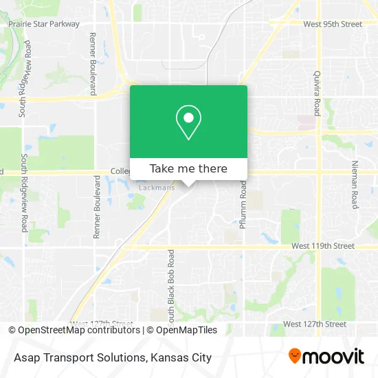 Mapa de Asap Transport Solutions