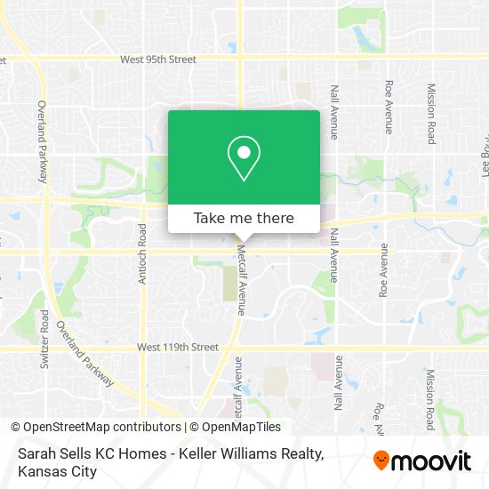 Mapa de Sarah Sells KC Homes - Keller Williams Realty