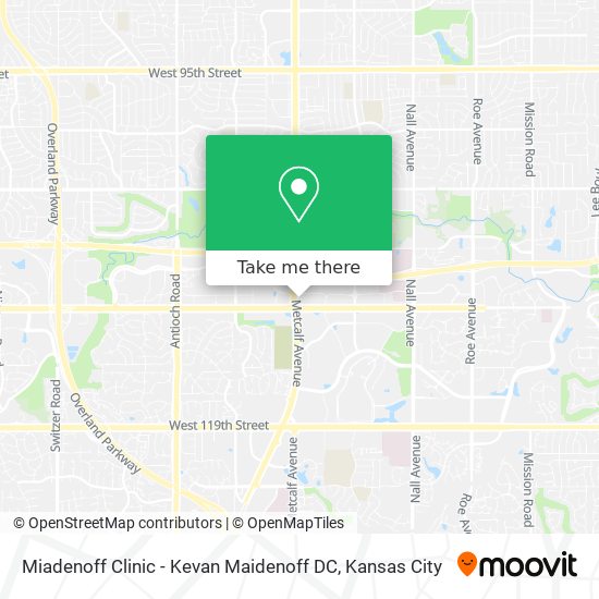 Miadenoff Clinic - Kevan Maidenoff DC map