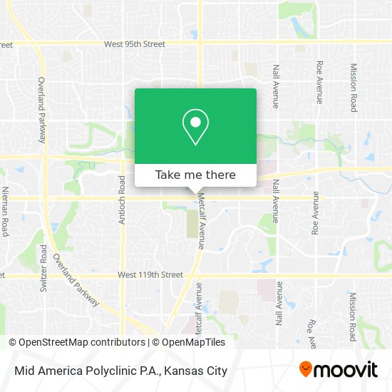 Mapa de Mid America Polyclinic P.A.