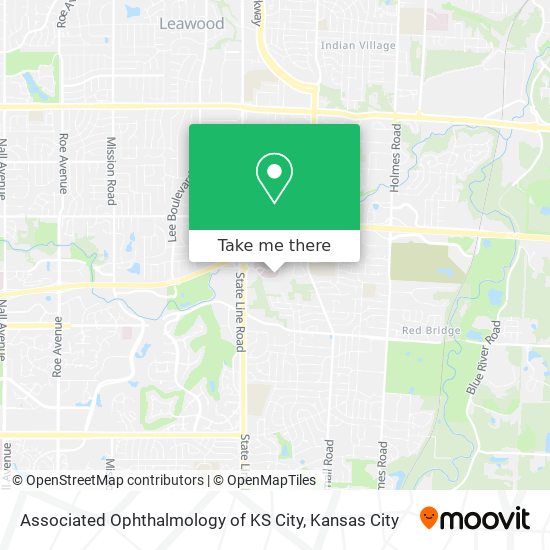 Mapa de Associated Ophthalmology of KS City