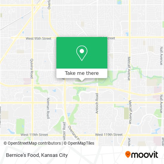 Bernice's Food map