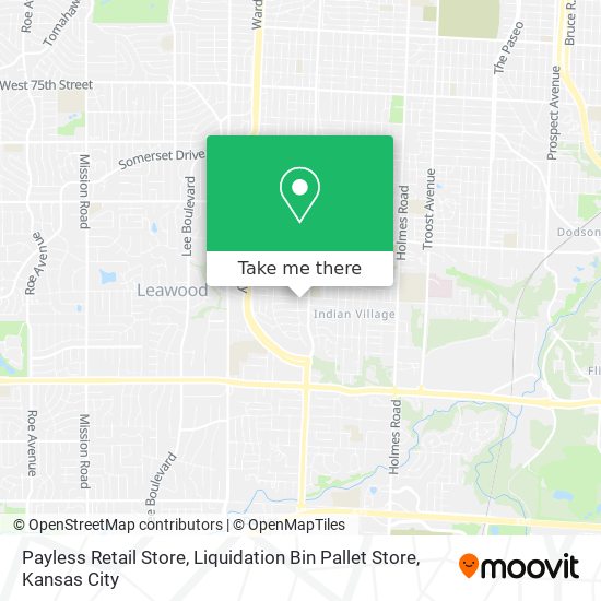 Mapa de Payless Retail Store, Liquidation Bin Pallet Store