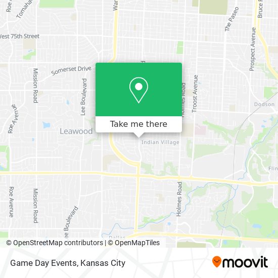 Game Day Events map