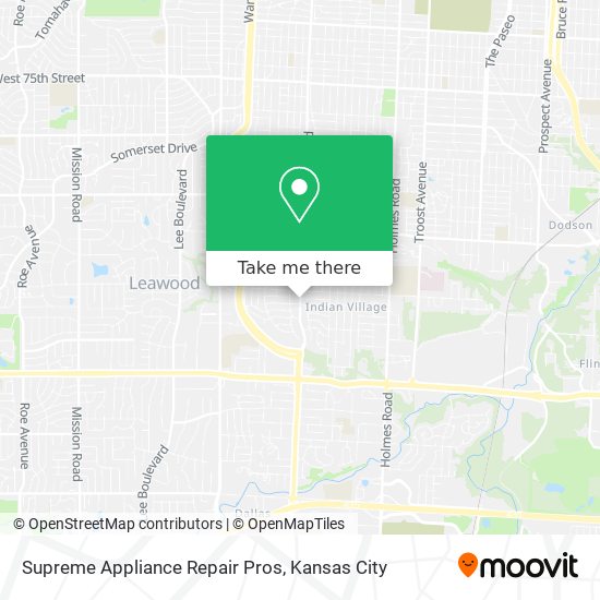 Supreme Appliance Repair Pros map