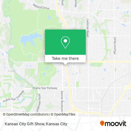 Kansas City Gift Show map