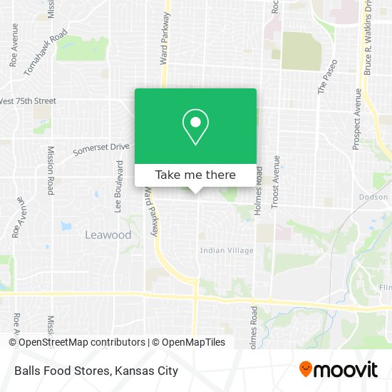 Balls Food Stores map