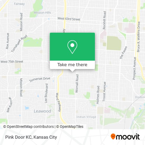 Pink Door KC map