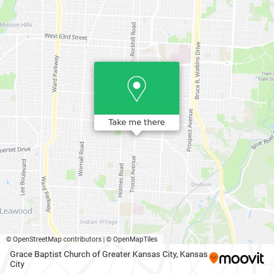 Grace Baptist Church of Greater Kansas City map