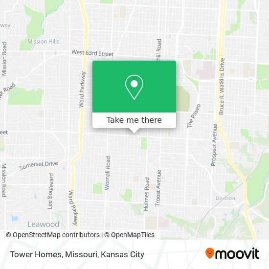 Mapa de Tower Homes, Missouri