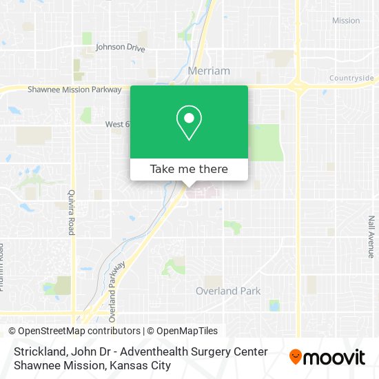 Strickland, John Dr - Adventhealth Surgery Center Shawnee Mission map