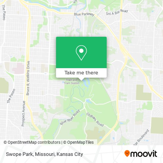Swope Park, Missouri map