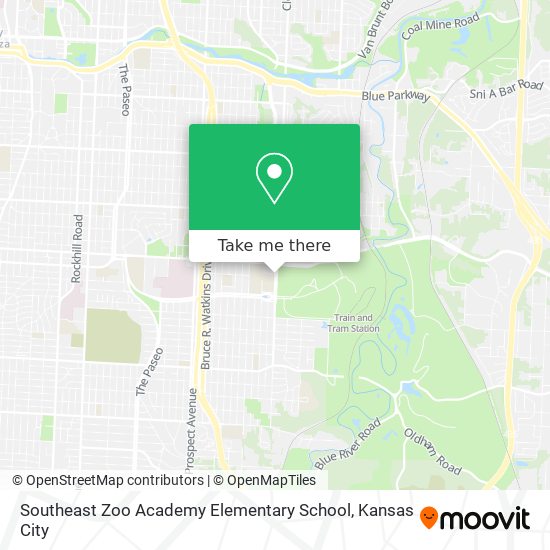 Southeast Zoo Academy Elementary School map