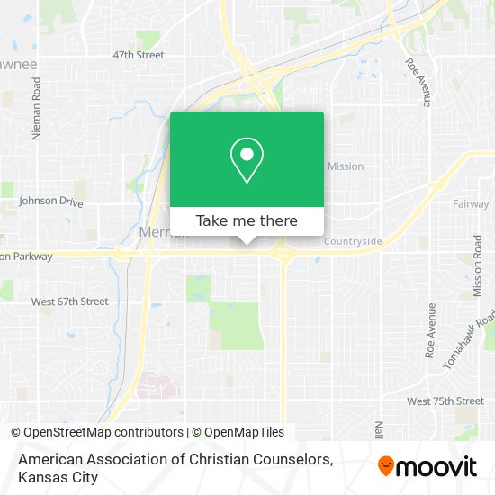 American Association of Christian Counselors map