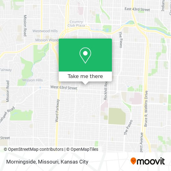 Mapa de Morningside, Missouri