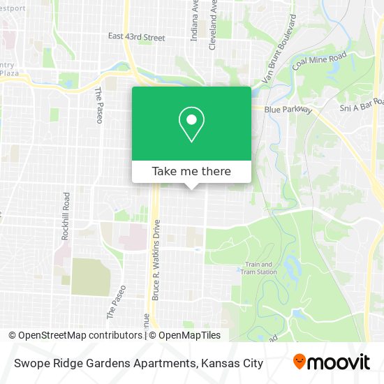 Swope Ridge Gardens Apartments map