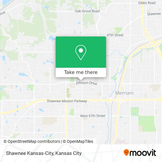 Mapa de Shawnee Kansas-City