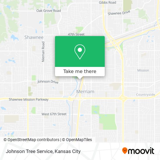 Johnson Tree Service map