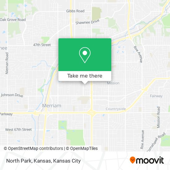 North Park, Kansas map