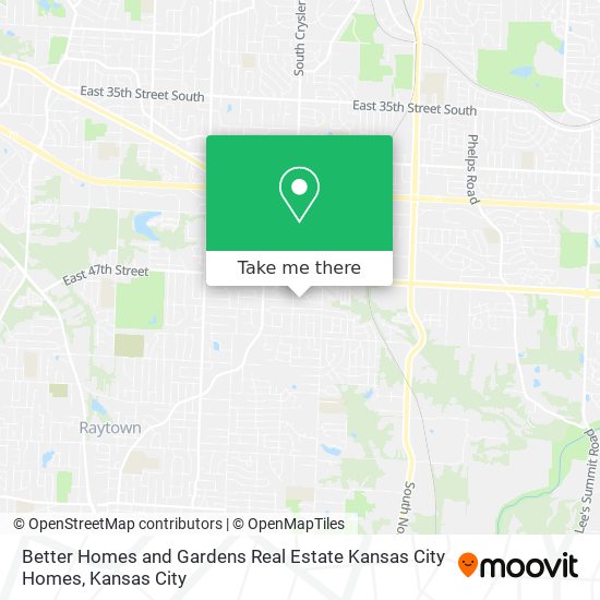 Better Homes and Gardens Real Estate Kansas City Homes map