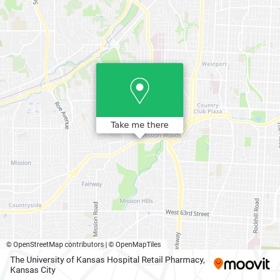 The University of Kansas Hospital Retail Pharmacy map