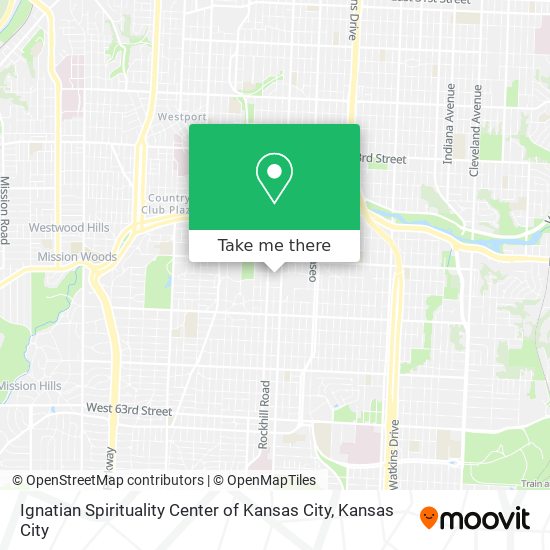 Mapa de Ignatian Spirituality Center of Kansas City