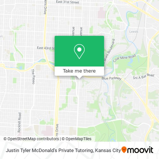 Mapa de Justin Tyler McDonald's Private Tutoring