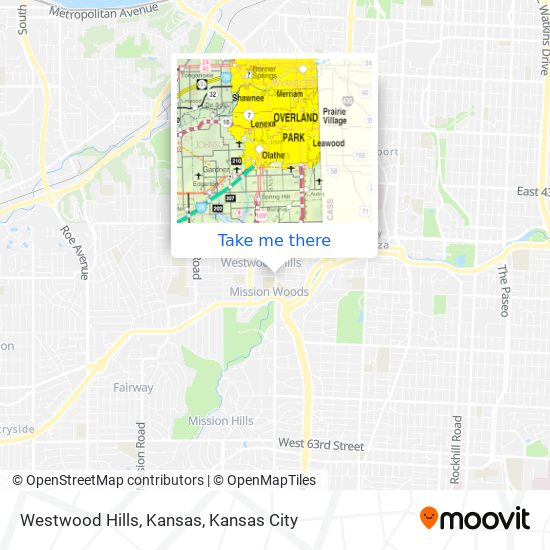 Westwood Hills, Kansas map