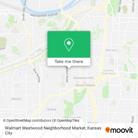 Walmart Westwood Neighborhood Market map