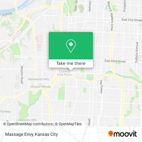 Mapa de Massage Envy