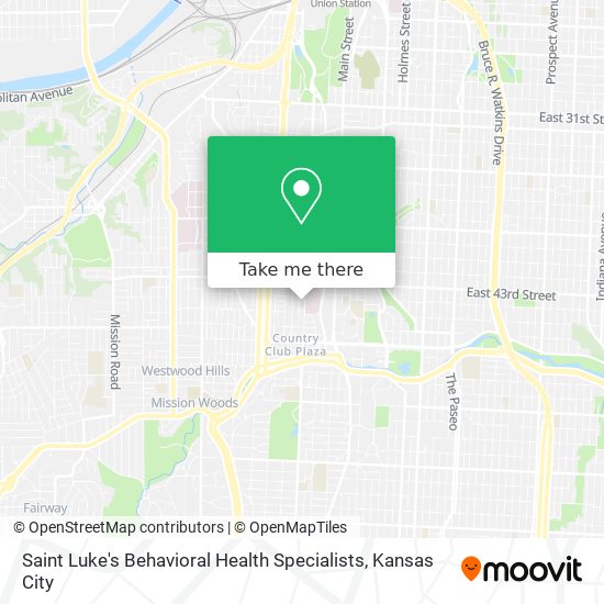 Saint Luke's Behavioral Health Specialists map