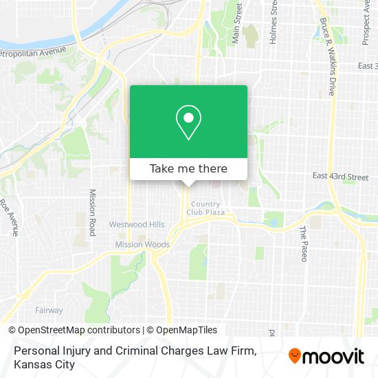 Personal Injury and Criminal Charges Law Firm map