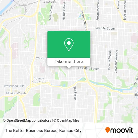 The Better Business Bureau map