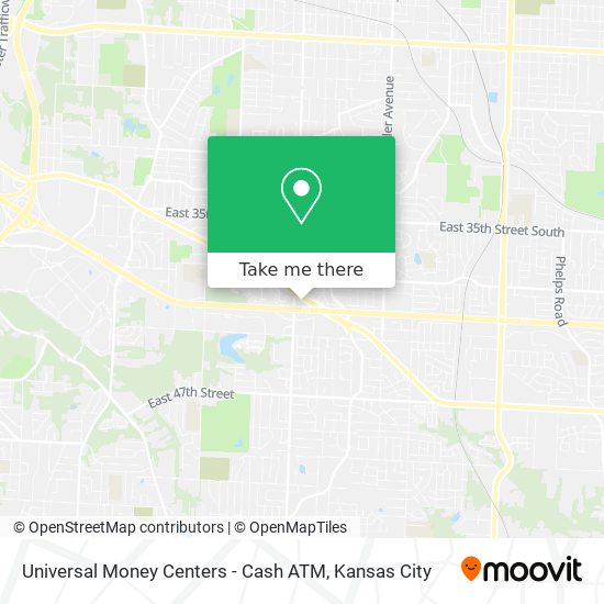 Mapa de Universal Money Centers - Cash ATM