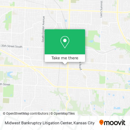 Mapa de Midwest Bankruptcy Litigation Center