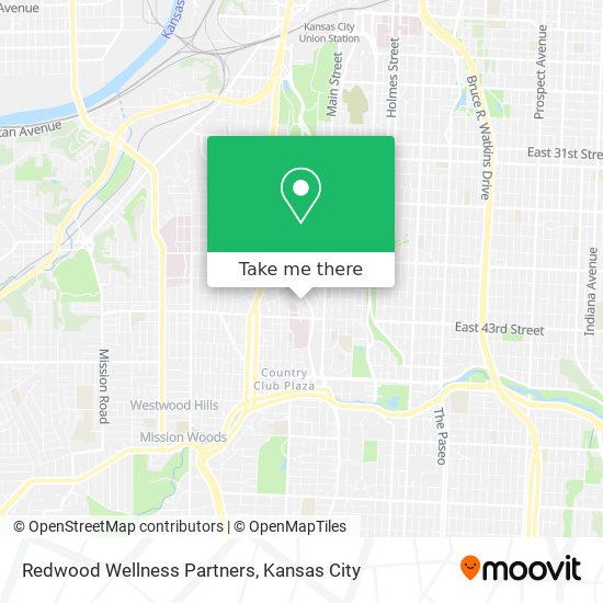 Redwood Wellness Partners map