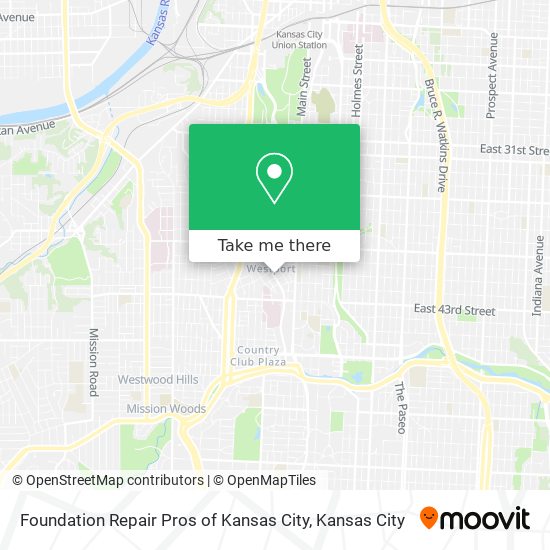 Mapa de Foundation Repair Pros of Kansas City