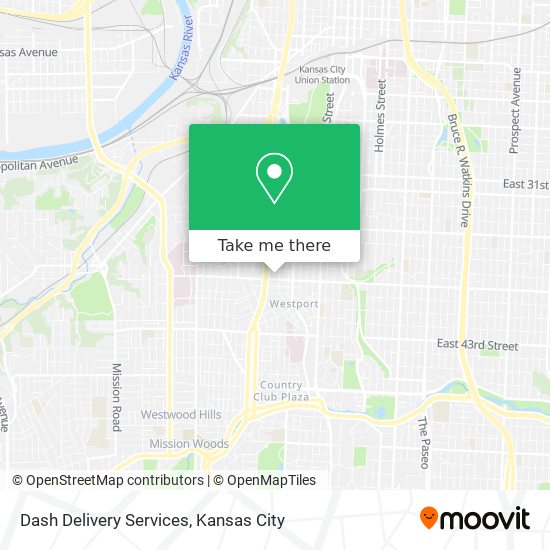 Dash Delivery Services map