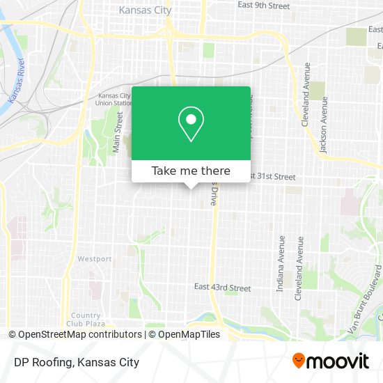 DP Roofing map