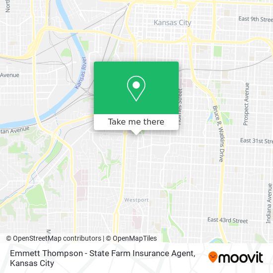 Mapa de Emmett Thompson - State Farm Insurance Agent