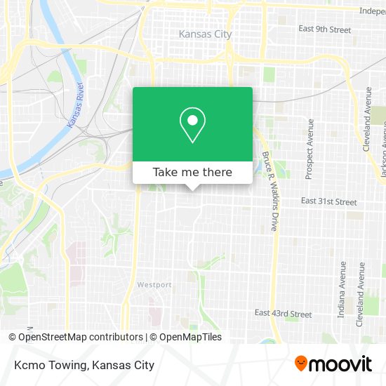 Kcmo Towing map