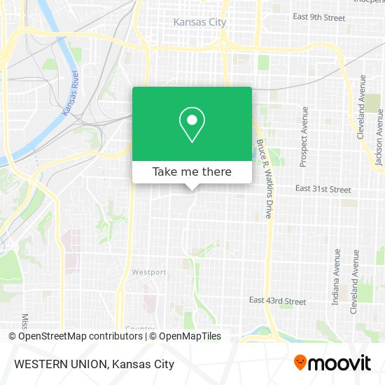 WESTERN UNION map