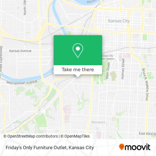 Mapa de Friday's Only Furniture Outlet