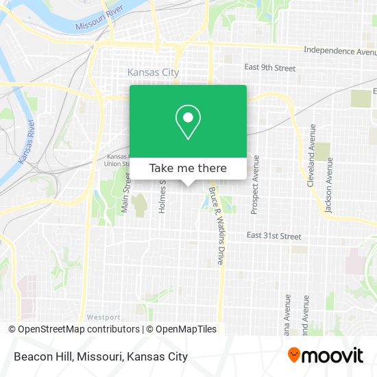 Beacon Hill, Missouri map