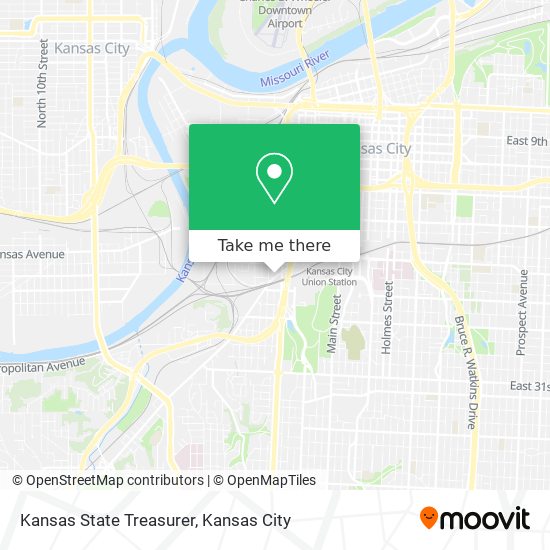 Mapa de Kansas State Treasurer