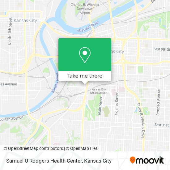 Samuel U Rodgers Health Center map