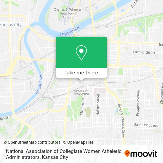 National Association of Collegiate Women Atheletic Administrators map