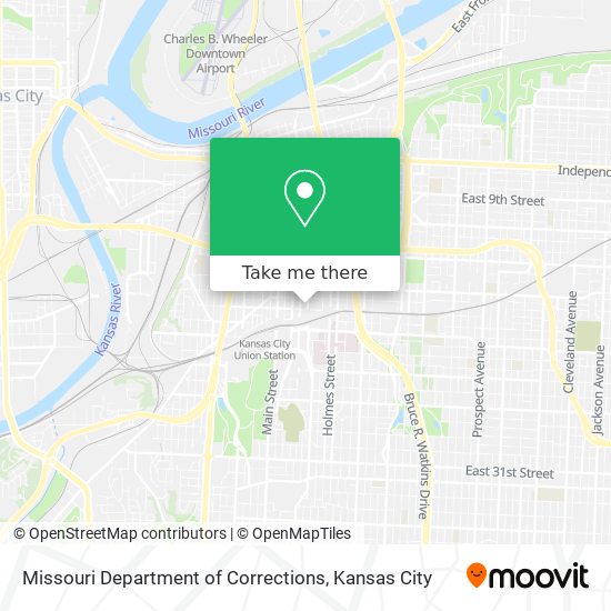 Missouri Department of Corrections map